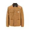 Carhartt Og Detroit Cotton Zip Jacket In Brown