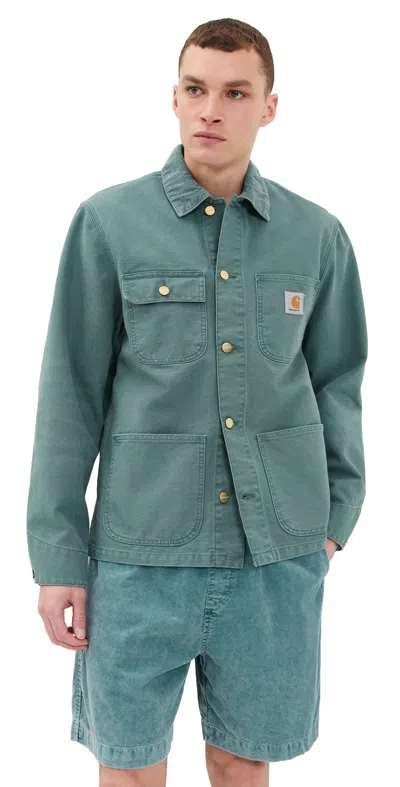 CARHARTT MICHIGAN COAT SILVER PINE (STONE CANVAS)