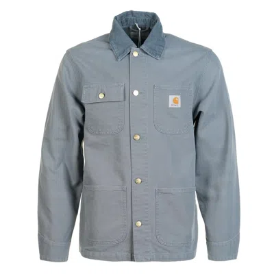 Carhartt Man Shirt Emerald Green Size Xl Organic Cotton In Blue