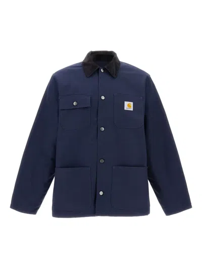 Carhartt Michigan Corduroy-collar Jacket In Blue