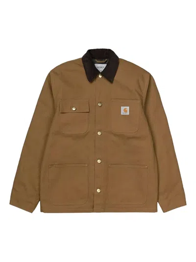 Carhartt Michigan Corduroy-collar Jacket In Brown