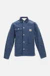 Carhartt Michigan Coat Dearborn Canvas In Blue