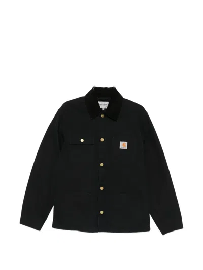 Carhartt Black Michigan Waterproof Cotton Shirt Jacket In Multi