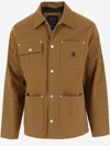 Carhartt Wip Mens Faux Suede Michigan Coat In Brown