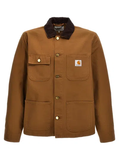 Carhartt Michigan Jacket In Brown Tobacco