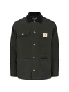 Carhartt Utility Chore Coat Corduroy Collar In Green