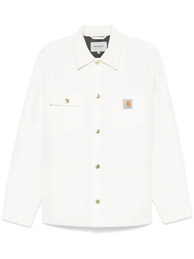 Carhartt Michigan Overshirt With Logo-patch In White
