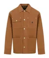 Carhartt Wip Mens Faux Suede Michigan Coat In Brown