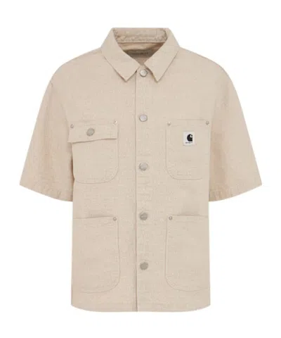 Carhartt Michigan Short-sleeved Shirt In Neutral