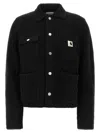 Carhartt Cardigan With Collared Design And Pockets In Black