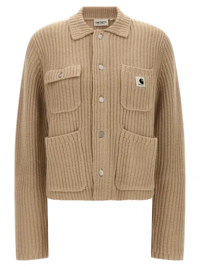CARHARTT MICHIGAN SWEATER SWEATERS AND CARDIGANS WHITE