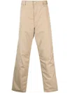 Carhartt Mid-rise Straight-leg Trousers In Neutrals