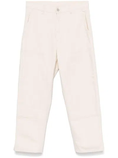 Carhartt Midland Double Knee Trousers In White