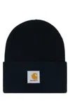 Carhartt Wip Midnight Blue Acrylic Watch Hat In Black
