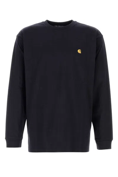 CARHARTT MIDNIGHT BLUE COTTON CHASE T-SHIRT