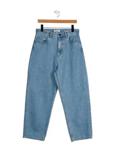 Pre-owned Carhartt Mid-rise Straight Leg Jeans In Blue