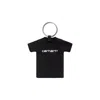 Carhartt Mini Script T Shirt Keychain Black In Black