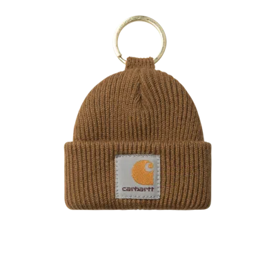 Carhartt Mini Watch Hat Keychain Hamilton Brown