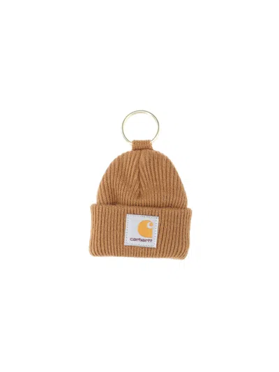 Carhartt "mini Watch Hat" Keyring In Brown