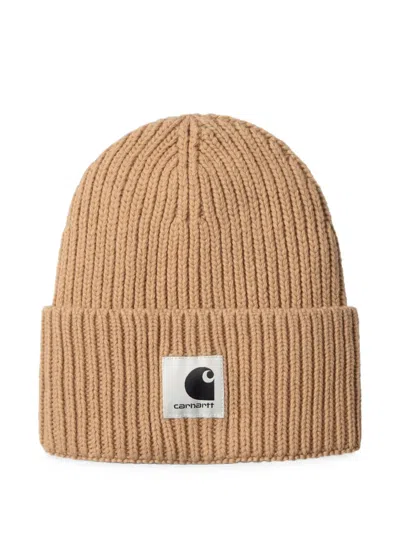 Carhartt Mira Ribbed-knit Beanie Hat In Brown