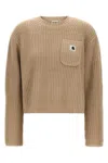 Carhartt Mira Sweater Sweaters And Cardigans White In Brown