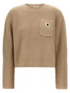 Carhartt Mira Sweater Sweaters And Cardigans White In Brown