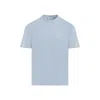 Carhartt Misty Sky Blue Cotton Duster Script T-shirt In Blue