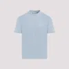 Carhartt Misty Sky Blue Cotton Duster Script T-shirt In Multicolour