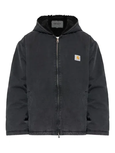 Carhartt Mitch Hooded Zip Jacket In Black
