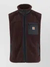Carhartt Modern Sleeveless Jacket High Collar In Brown