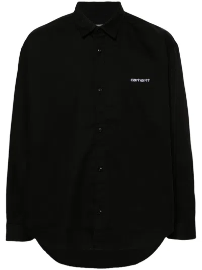 Carhartt Module Script Shirt In Black