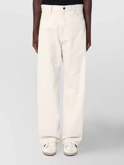 Carhartt Moonbeam Wide Leg Trousers Pockets In Neutral