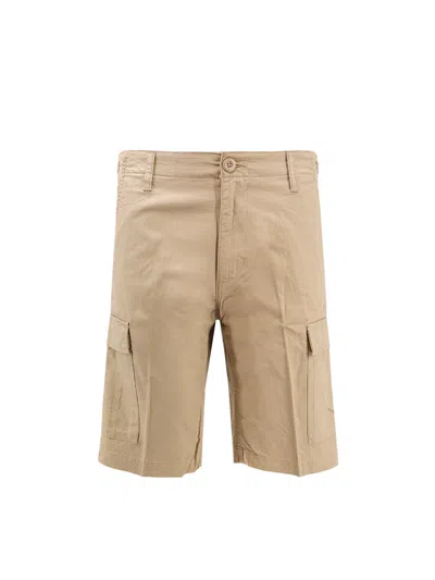Carhartt Multi-pocket Cotton Bermuda Shorts In Neutral