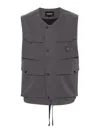 Carhartt Work In Progress Balto Water Repellent Cargo Vest In Gris