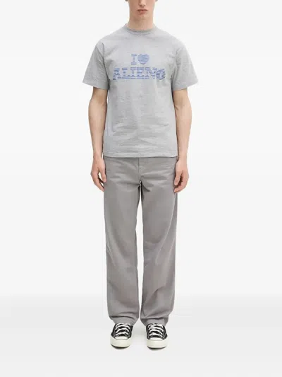 Carhartt Multiple-pockets Straight-leg Trousers In Gray
