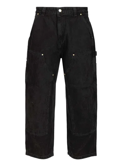 Carhartt Nash Double Knee Jeans Black In Blue