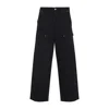 Carhartt Relaxed Straight-leg Jeans With Utility Pockets And Rivet Details In Black
