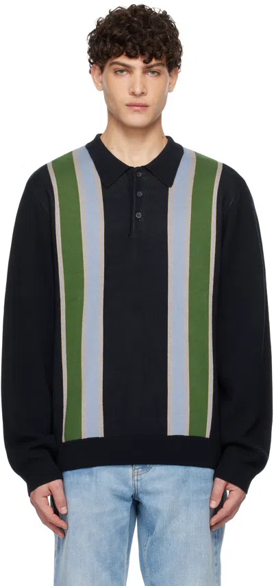 Carhartt Navy Arlo Polo In 2kgxx Dark Navy / Ke