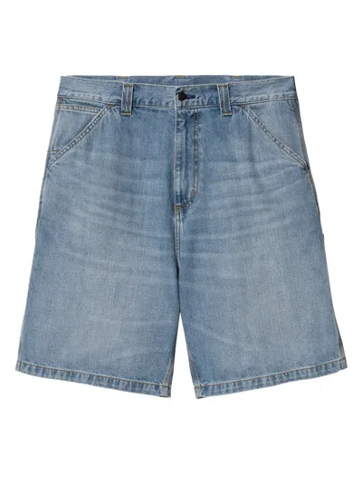 CARHARTT NAVY BLUE COTTON SHORT