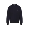 Carhartt Navy Blue Crewneck Sweater In Black