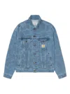 Carhartt Wip Duck Helston Denim Jacket In Blue