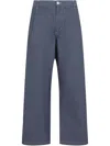 Carhartt Blake Pants With Front Dart And Loose Tapered Fit In Blue