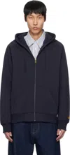Carhartt Navy Chase Hoodie In 2mzxx Mizar / Gold