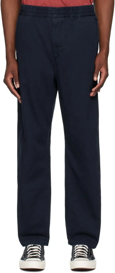 Carhartt Navy Flint Trousers In Gd 29l Air Force Blu