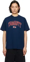 Carhartt Navy Lecture T-shirt In Ink E74g