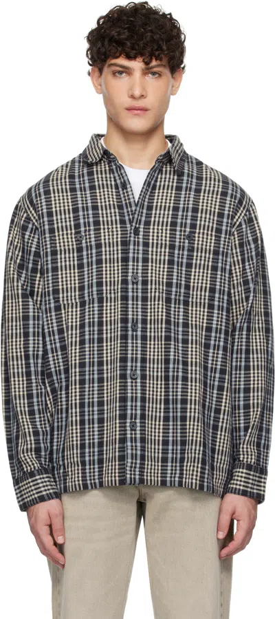 Carhartt Navy Mandlik Check Shirt In 2gnxx Mandlik Check,