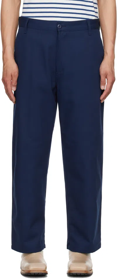 Carhartt Navy Module Trousers In E701 Ink