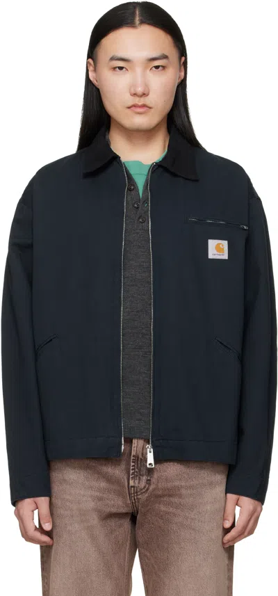 Carhartt Navy Og Detroit Jacket In Black