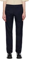 Carhartt Navy Sid Trousers In 1c02 Dark Navy Rinse