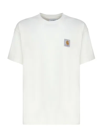 Carhartt Nelson Cotton T-shirt In Wax
